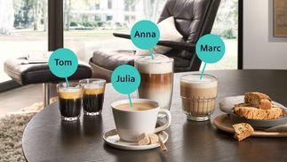Speichere deine individuelle Kaffeekreation auf Tastendruck