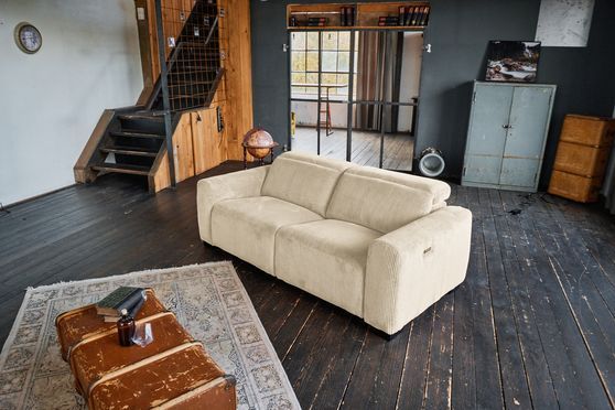 KAWOLA Sofa FINN 3-Sitzer mit Relaxfunktion Cord