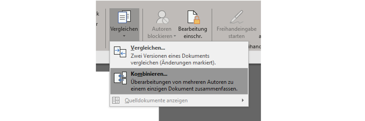 Word Dokumente Vergleichen Und Zusammenf Hren Updated