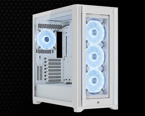 Corsair PC-Gehäuse iCUE 5000X RGB QL Edition - Echtes Weiß