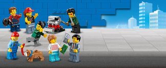 Enthält beliebte Figuren aus der LEGO® City TV-Serie