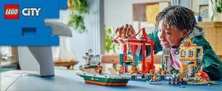 Willkommen im sonnigen LEGO® City Hafen!
