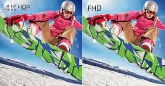 4K HDR PRO: lebendige akkurate Farben und feinste Details