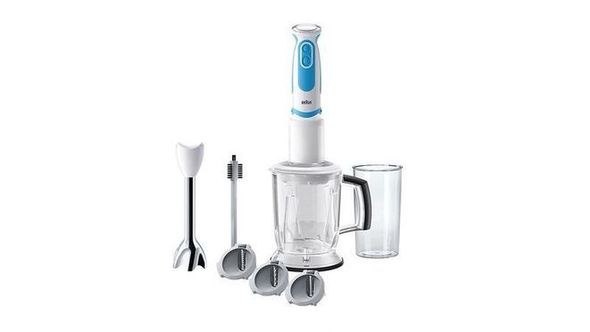 MultiQuick 5 Vario Fit Stabmixer MQ 5060 Twist – Weiß/Blau