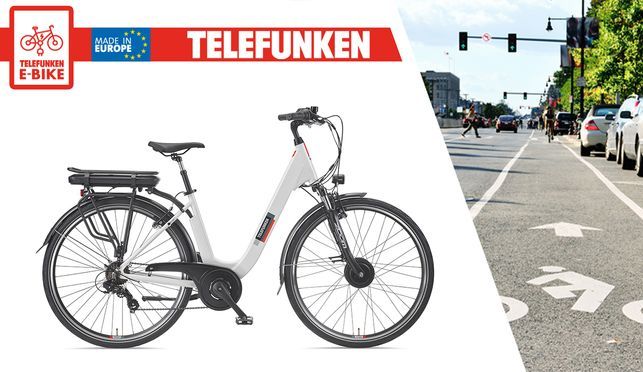 Telefunken City Pedelec RC825 - Elektrofahrrad mit tiefem Einstieg