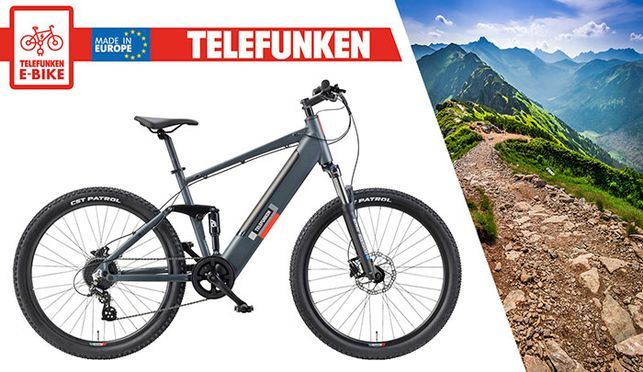 Telefunken Pedelec Aufsteiger M936 - sportliches E-Mountainbike / Fully