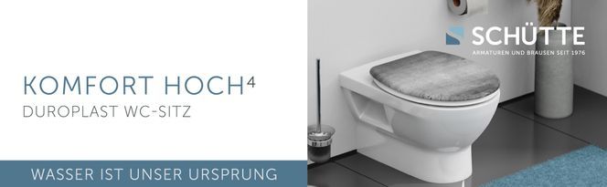 Schütte WC-Sitz Industrial Grey, Duroplast, mit Absenkautomatik