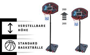 Höhenverstellbarer Basketballkorb