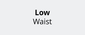 Lässiger Low Waist-Schnitt