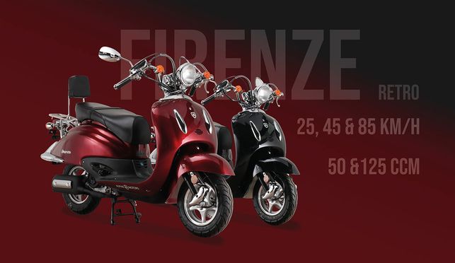 Alpha Motors Mofaroller Firenze, 50 ccm, 25 km/h, Euro 5