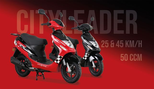 Alpha Motors Mofaroller CityLeader, 50 ccm, 25 km/h, Euro 5