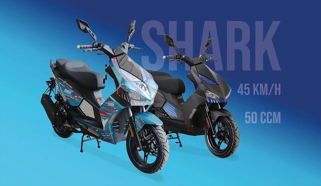 Alpha Motors Motorroller Shark, 50 ccm, 45 km/h, Euro 5