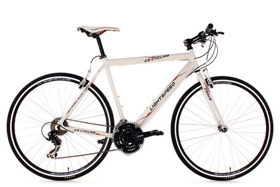 Fitnessbike 28'' Lightspeed weiß Alu-Rahmen RH 56 cm KS Cycling