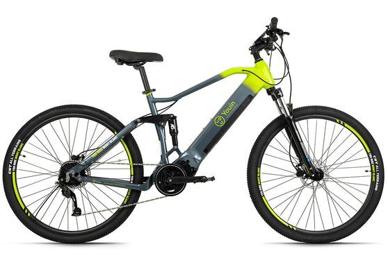 TOTEM E-MTB Fully 29" Youin MT-L Mittelmotor 80NM / 20Ah stahlgrau-lime