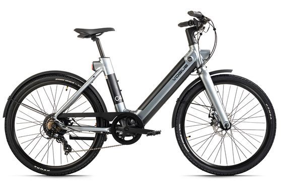 VOGUE E-Citybike 26" C4 Heckmotor Grau 7 Gänge Akku 36V / 9,6Ah