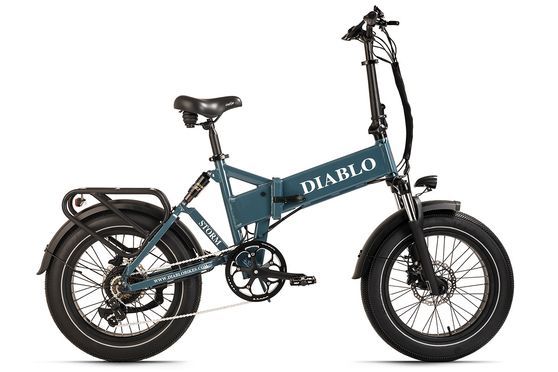 E-Faltrad 20" Storm E-Bike Kompakt bis zu 120 km Reichweite blau Diabolo