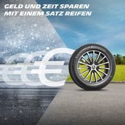 Mit Ganzjahresreifen Zeit und Geld sparen.