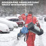 Souveräne Fahrleistung trotz Winterwetter.