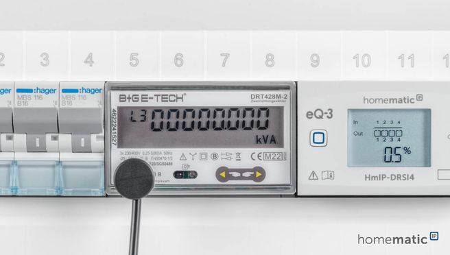 Homematic IP Schnittstelle für digitale Stromzähler