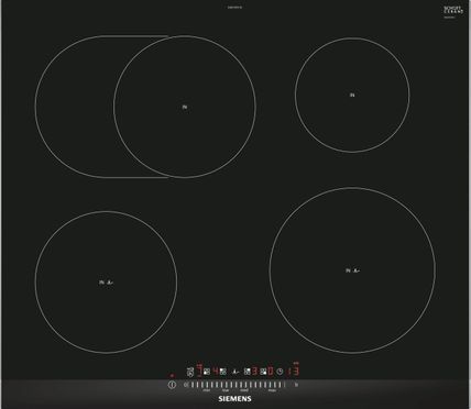 iQ300, Induktionskochfeld, 60 cm, Schwarz, Mit Rahmen aufliegend, EH675FFC1E