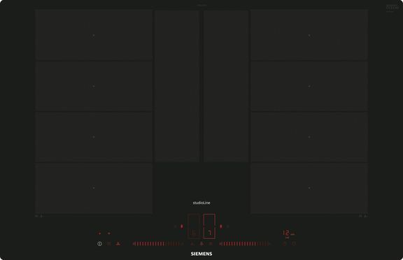 iQ700, Induktionskochfeld, 80 cm, Schwarz, flächenbündig (integriert), EX807LYV5E