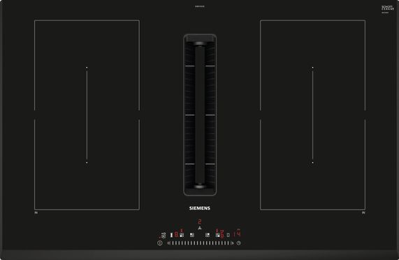 iQ500, Kochfeld mit Dunstabzug (Induktion), 80 cm, Rahmenlos aufliegend, ED851FQ15E