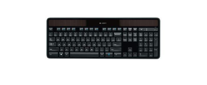 Logitech K750 Kabellose Tastatur, Solarbetrieben, 2.4 GHz Verbindung via Unifying, Super Schmal