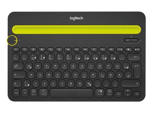 Logitech K480 Kabellose Bluetooth Tastatur für Computer, Tablet &Smartphone, Easy Switch, Schwarz