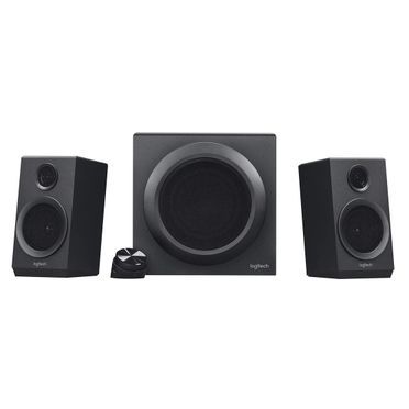 Logitech Z333 2.1 Lautsprecher System mit Subwoofer, Satter Bass, 3.5mm, Cinch Eingänge, Steuergerät