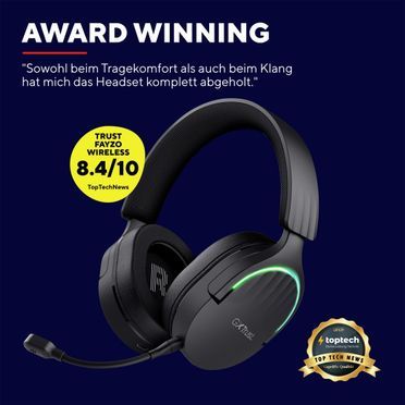 Trust Gaming GXT 491 Fayzo Kabelloses Gaming-Headset - Schwarz