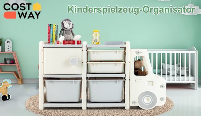 COSTWAY Kinder Spielzeugregal