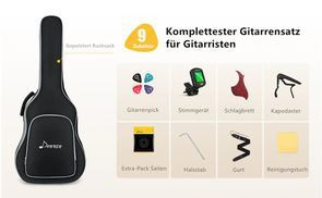 Komplettes Akustikgitarren Set für Anfänger