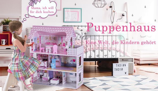 Puppenhaus als ideales Geschenk von COSTWAY