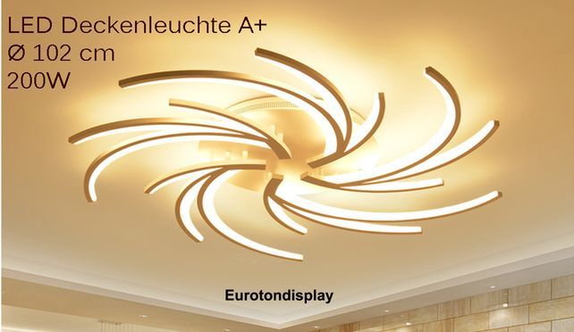 Eurotondisplay LED Deckenleuchte mit Fernbedienung 