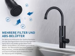 Das Mehrschicht Filtersystem sichert klares Wasser!