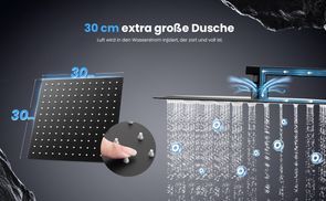 Luxusdusche mit Luftinjektion