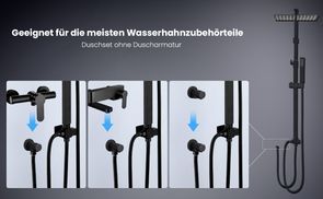 Universal Duschset für Flexiblen Einsatz