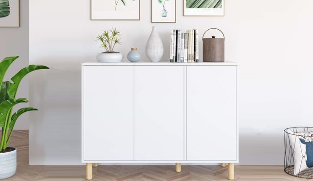 Weißes Sideboard von Homfa