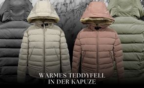 Abnehmbare Teddyfleece Kapuze