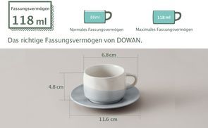 Perfekte Größe für Espresso Liebhaber