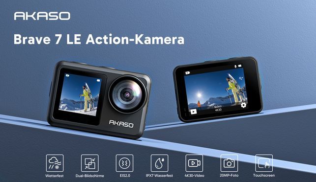 AKASO Action Camera Brave 7 LE Eigenschaften