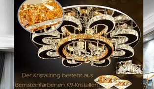 LED Pendelleuchte Kristall 6021 mit Fernbedienung