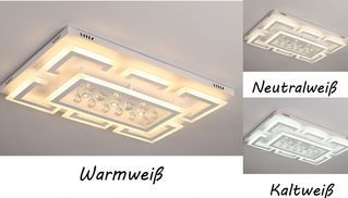 LED Deckenleuchte Lichtfarbe und Helligkeit 