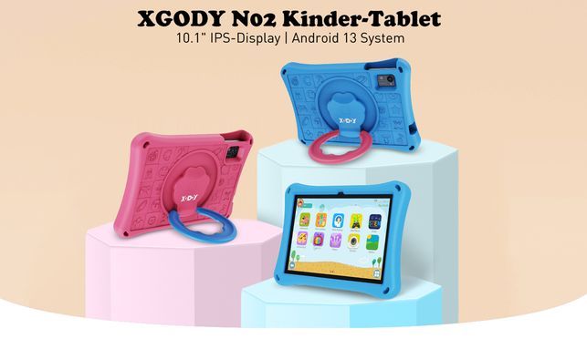 XGODY N02 Kids Tablet, Android 13, 4GB+64GB, 10 Zoll