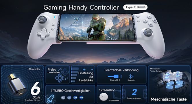 Handy Controller Android, Smartphone Controller für iPhone15 Series