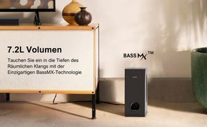 Subwoofer mit verstärktem bass