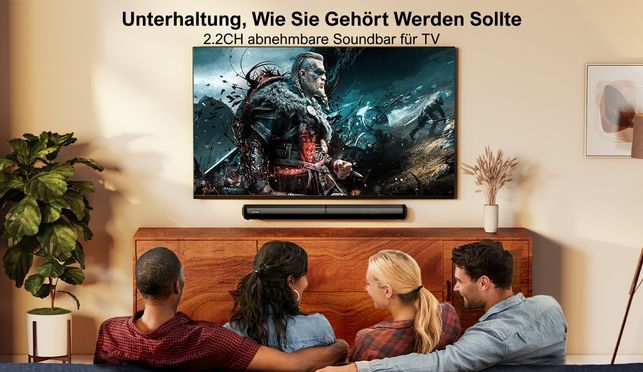 ULTIMEA Apollo S40 2.2 Kanal Soundbar Teilbare 2 in 1 Heimkino Lautsprechern