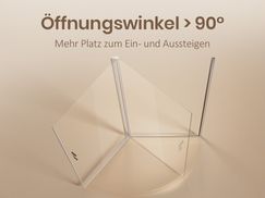 Öffnungswinkel > 90°: Maximale Flexibilität