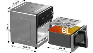 8L Extragroße Heißluftfritteuse