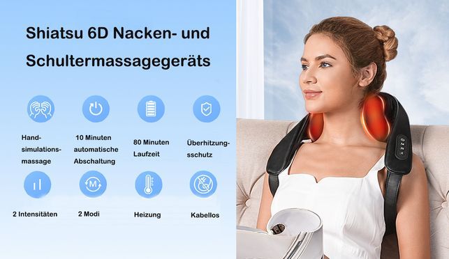 Vorstellung des ultimativen Nacken und Schultermassagegeräts –Ihr persönliches Massageerlebnis!